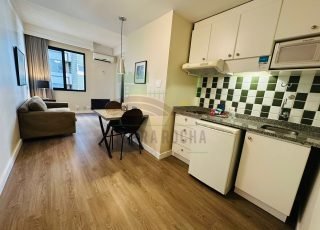 Sala e cozinhas integradas